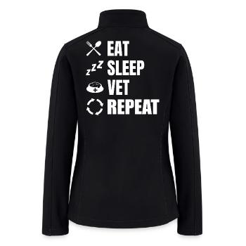 Veterinary Daily Schedule - Women’s Soft Shell Jacket - black - Back