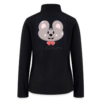 Mousy Mouse - Women’s Soft Shell Jacket - black - Back