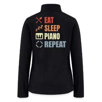 Pianist Daily Routine - Women’s Soft Shell Jacket - black - Back