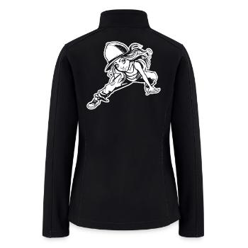 Breakdancing Girl Sketch - Women’s Soft Shell Jacket - black - Back