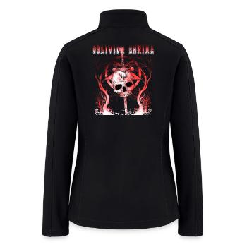 Dark Fantasy Skull with Pentagram - Women’s Soft Shell Jacket - black - Back