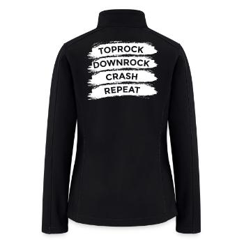 Break Dancer Techniques - Women’s Soft Shell Jacket - black - Back