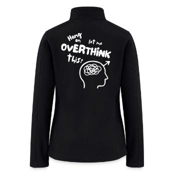 Whimsical Brain Chaos Illustration - Women’s Soft Shell Jacket - black - Back