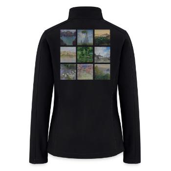 Impressionist Landscape Series - Women’s Soft Shell Jacket - black - Back