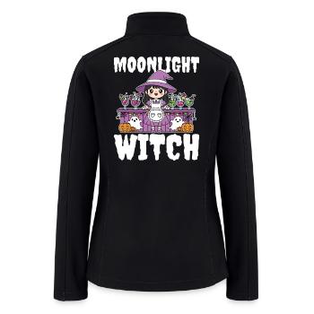 MOONLIGHT WITCH - WITCH HALLOWEEN - Women’s Soft Shell Jacket - black - Back