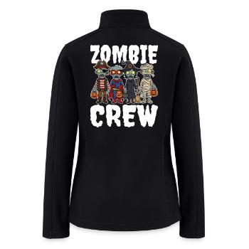 ZOMBIE CREW - ZOMBIE HALLOWEEN - Women’s Soft Shell Jacket - black - Back
