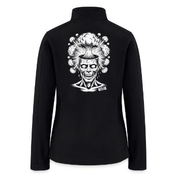 Explosive Brainstorm Skull Design - Women’s Soft Shell Jacket - black - Back
