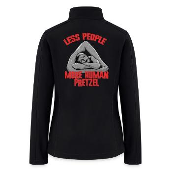 Contortionist Contortion More Human Pretzel - Women’s Soft Shell Jacket - black - Back