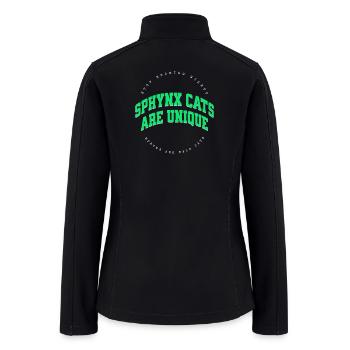 Sphynx Cat Funny Saying Humor - Women’s Soft Shell Jacket - black - Back