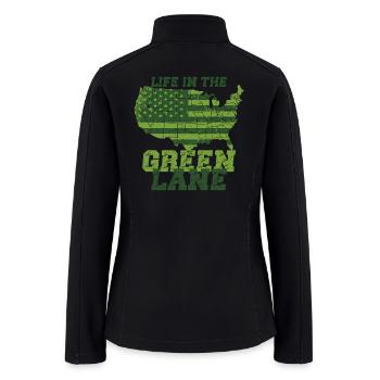 Green Card Approved - Women’s Soft Shell Jacket - black - Back