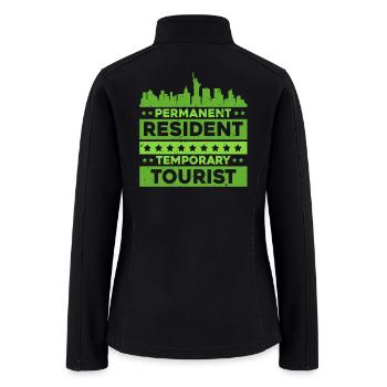 Green Card - Women’s Soft Shell Jacket - black - Back