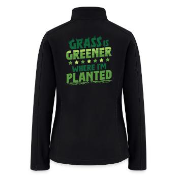 Green Card - Women’s Soft Shell Jacket - black - Back