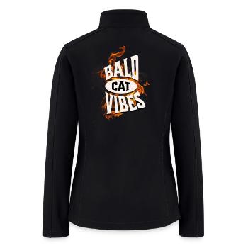 Hairless Sphynx Cat Bald Vibes - Women’s Soft Shell Jacket - black - Back