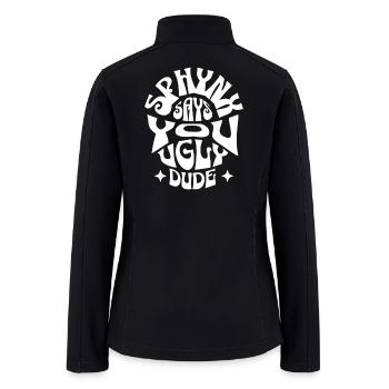  Sphynx Cat Funny - Women’s Soft Shell Jacket - black - Back