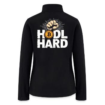 BTC Bitcoin Hard - Bitcoin Crypto - Women’s Soft Shell Jacket - black - Back
