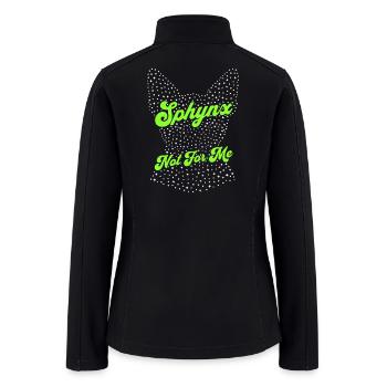 Sphynx Funny Cat - Women’s Soft Shell Jacket - black - Back
