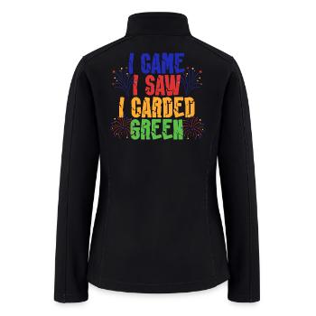Green Card I Carded Green - Women’s Soft Shell Jacket - black - Back