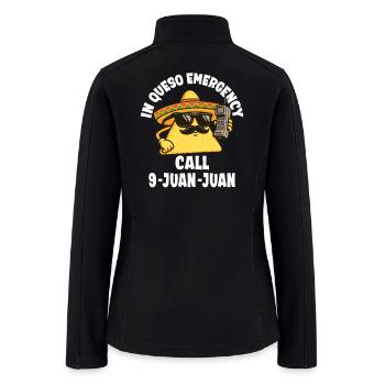 In Queso Emergency Call 9-Juan-Juan - Women’s Soft Shell Jacket - black - Back