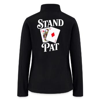 Stand Pat Card Duel - Women’s Soft Shell Jacket - black - Back