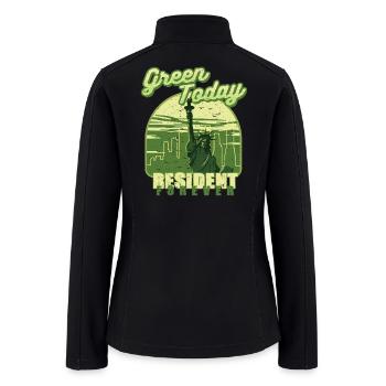 Green Card - Women’s Soft Shell Jacket - black - Back