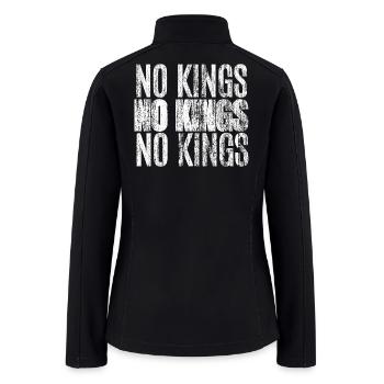 No Kings  - Women’s Soft Shell Jacket - black - Back