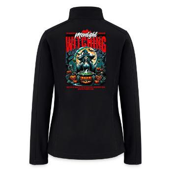 Unique Halloween Scary Witch Mystic and Magical - Women’s Soft Shell Jacket - black - Back