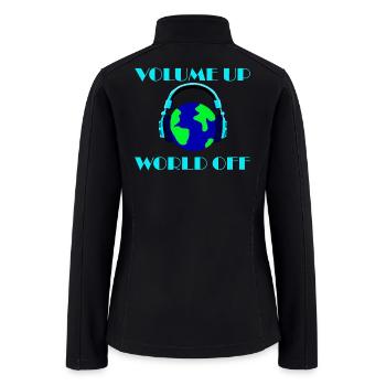 headphone planet - Women’s Soft Shell Jacket - black - Back