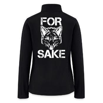 For Fox Sake - Women’s Soft Shell Jacket - black - Back