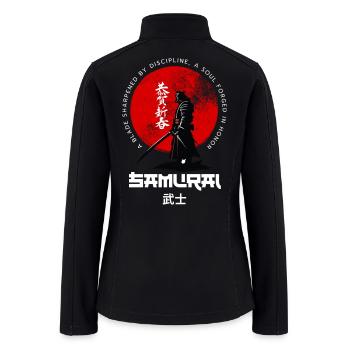 Samurai Spirit – Forged in Honor - Women’s Soft Shell Jacket - black - Back