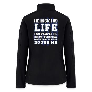 Heroic Sacrifice Tribute Shirt - Women’s Soft Shell Jacket - black - Back
