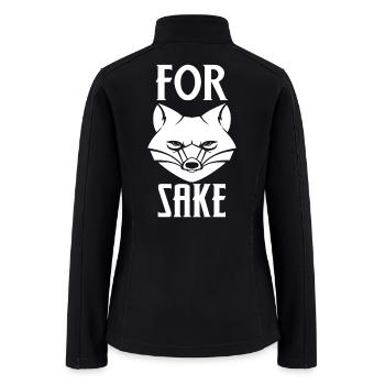 For Fox Sake - Women’s Soft Shell Jacket - black - Back