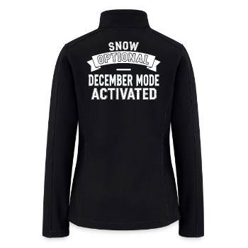 Snow Mode December Activated - Women’s Soft Shell Jacket - black - Back
