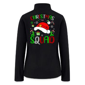 Christmas Squad Matching Family Christmas Pajama - Women’s Soft Shell Jacket - black - Back