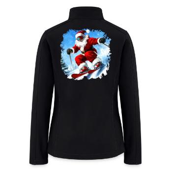 Christmas skier - Women’s Soft Shell Jacket - black - Back