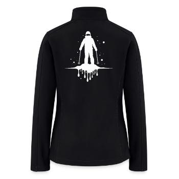 Skiers Winter Sports Melting Ski - Women’s Soft Shell Jacket - black - Back