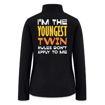 Youngest Twin Rebellion - Women’s Soft Shell Jacket - black - Back