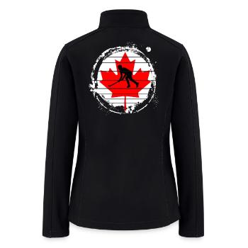 CANADA HOCKEY PLAYER - Women’s Soft Shell Jacket - black - Back