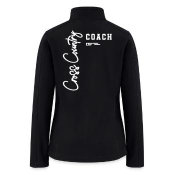 Cross Country Coach Running for Team Leaders - Women’s Soft Shell Jacket - black - Back
