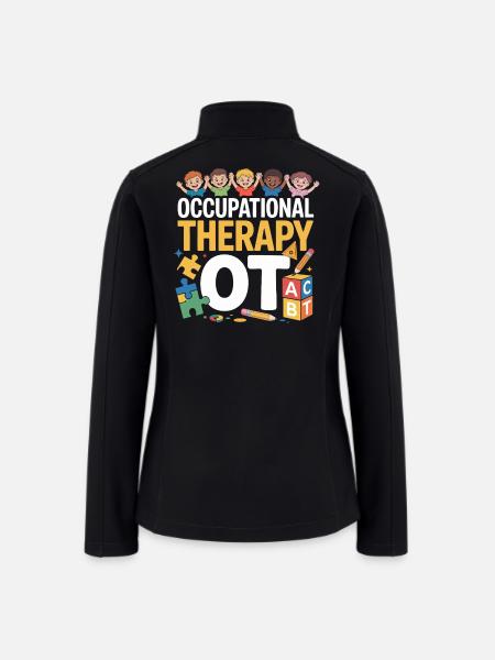 OT Playtime: Occupational Therapy - Women’s Soft Shell Jacket - black