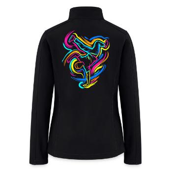Breakdancing - Women’s Soft Shell Jacket - black - Back