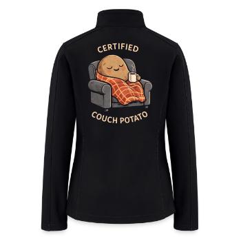 Certified Couch Potato - Women’s Soft Shell Jacket - black - Back