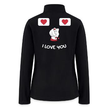 Love You  - Women’s Soft Shell Jacket - black - Back
