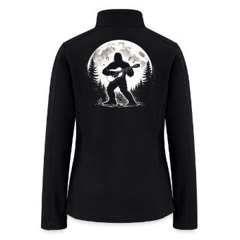 Bigfoot Guitarist - Women’s Soft Shell Jacket - black - Back