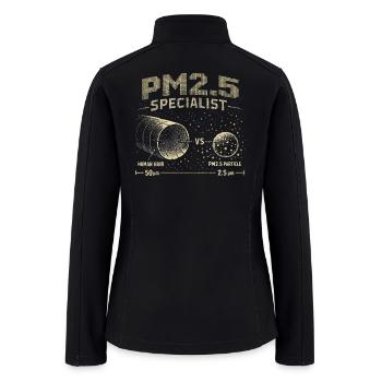 PM2.5 Specialist Air Analyst - Women’s Soft Shell Jacket - black - Back