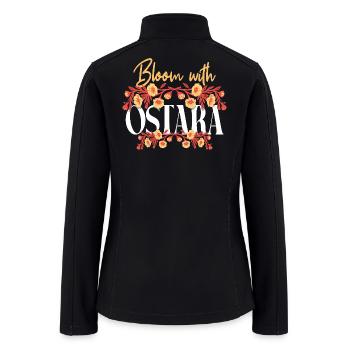 Bloom with Osaka Flora - Women’s Soft Shell Jacket - black - Back