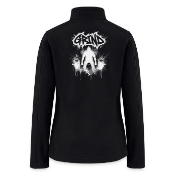 Grind Graffiti Hustle - Women’s Soft Shell Jacket - black - Back