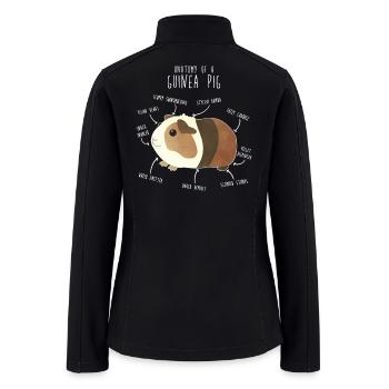 Guinea Pig Anatomy - Women’s Soft Shell Jacket - black - Back