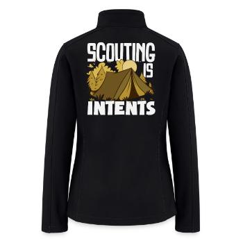 Scouting Is Itents Funny Scout - Women’s Soft Shell Jacket - black - Back