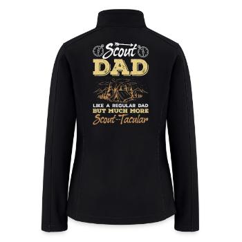 Scout Dad Scouting Camp Leader Father - Women’s Soft Shell Jacket - black - Back