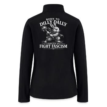  Bunny Fight Fascism - Women’s Soft Shell Jacket - black - Back